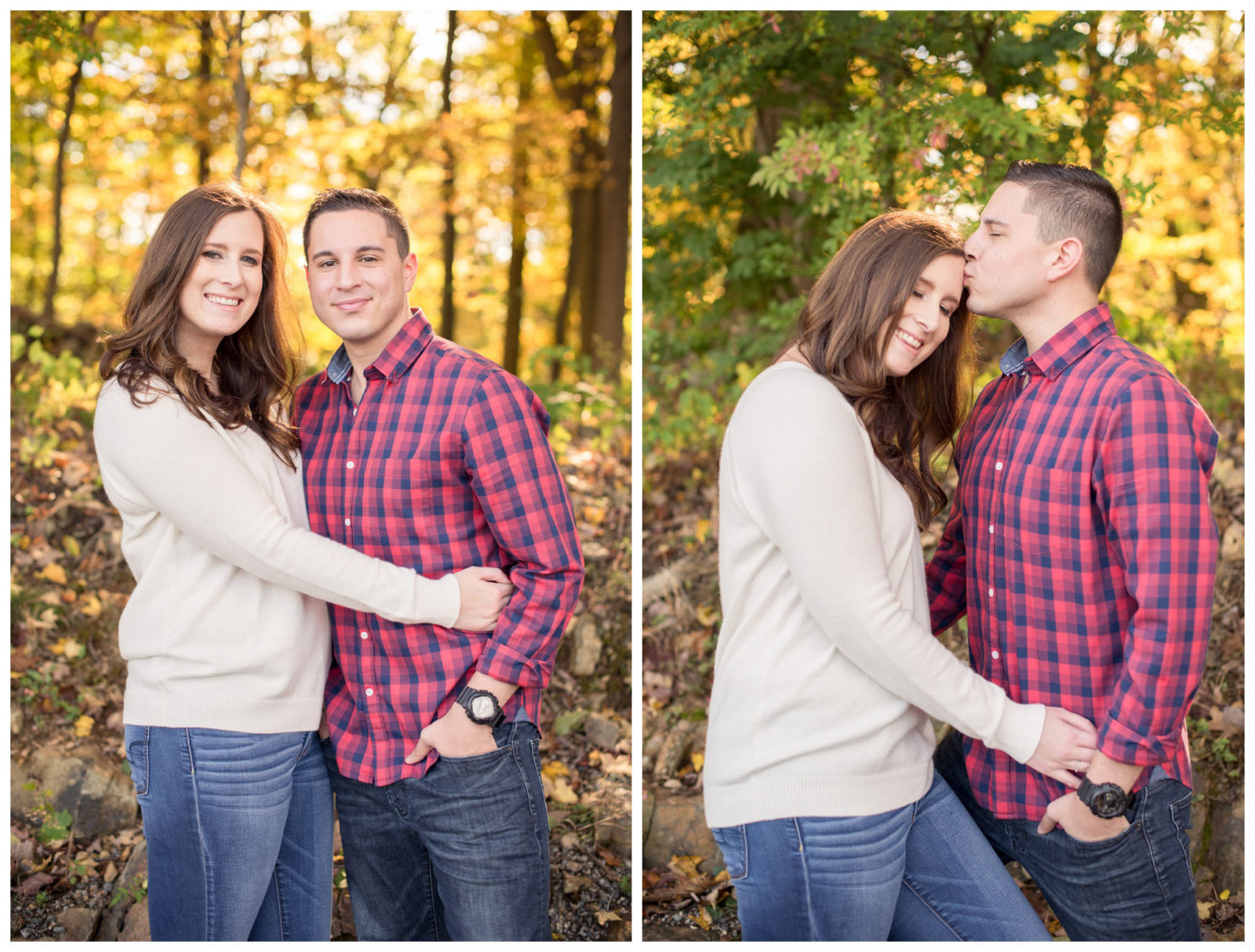 Fall Lakeside Engagement Session - Lin Pernille