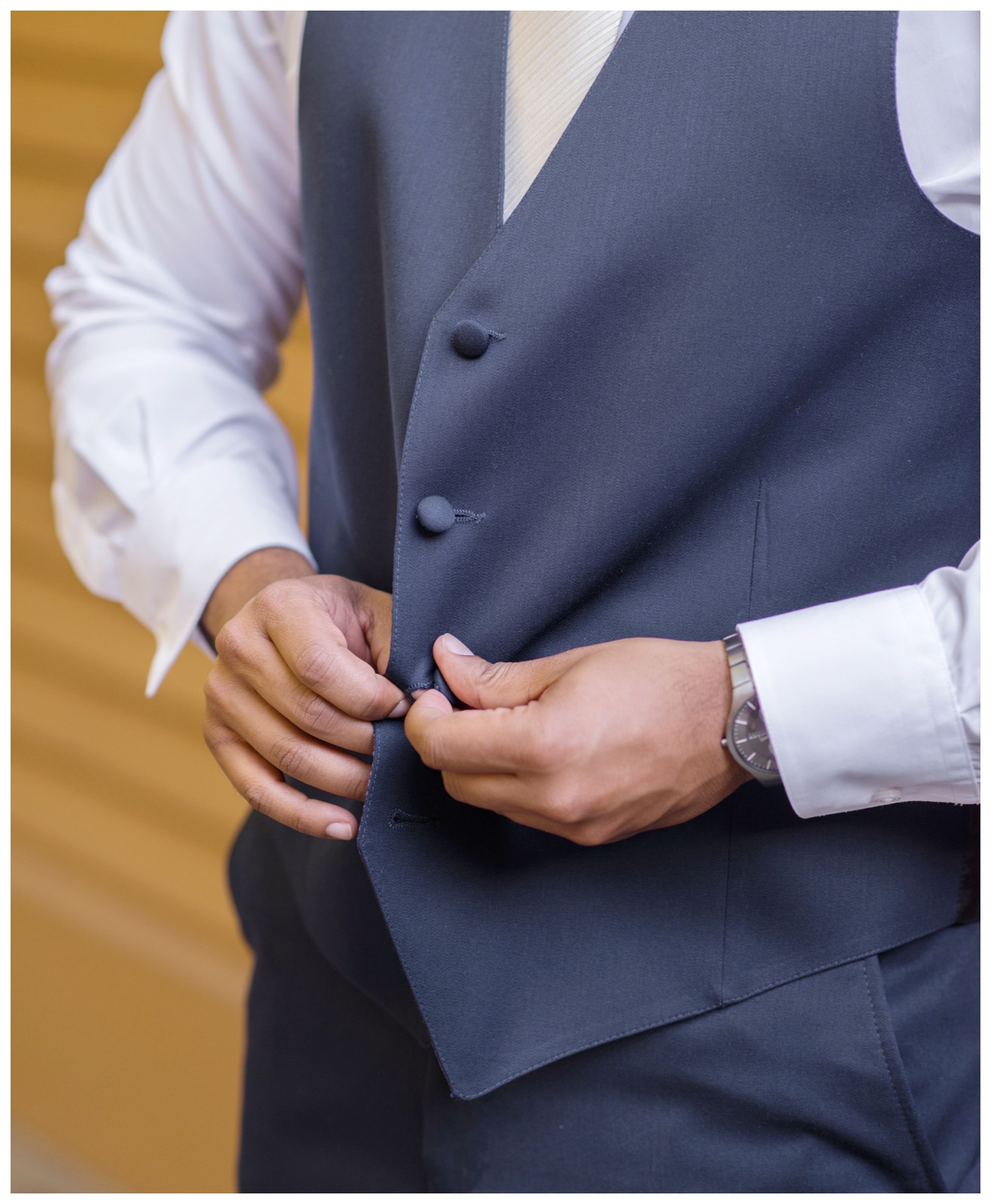 button suit vest jacket bottom unbuttoned