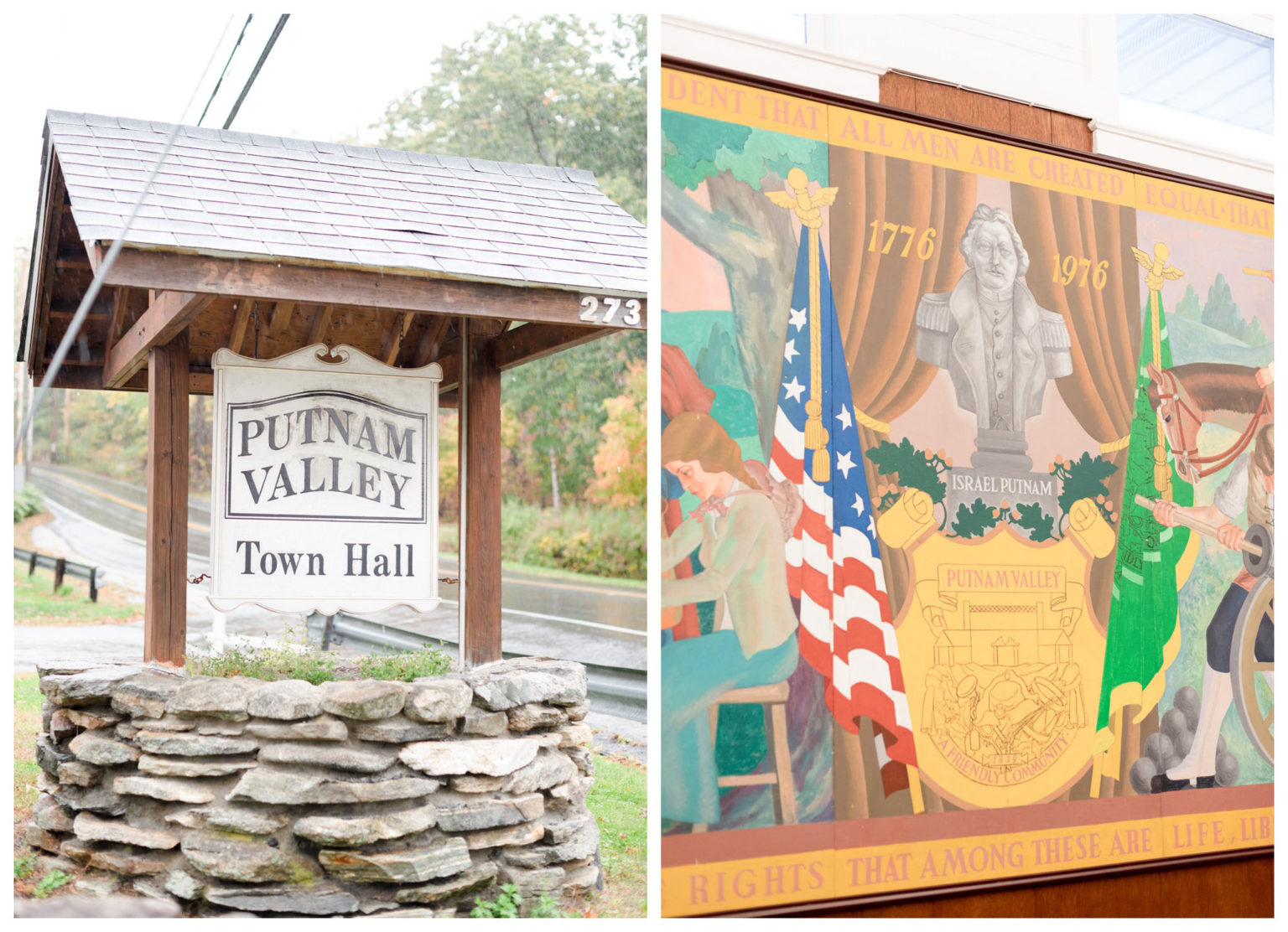 Rainy Putnam Valley Town Hall Wedding Lin Pernille