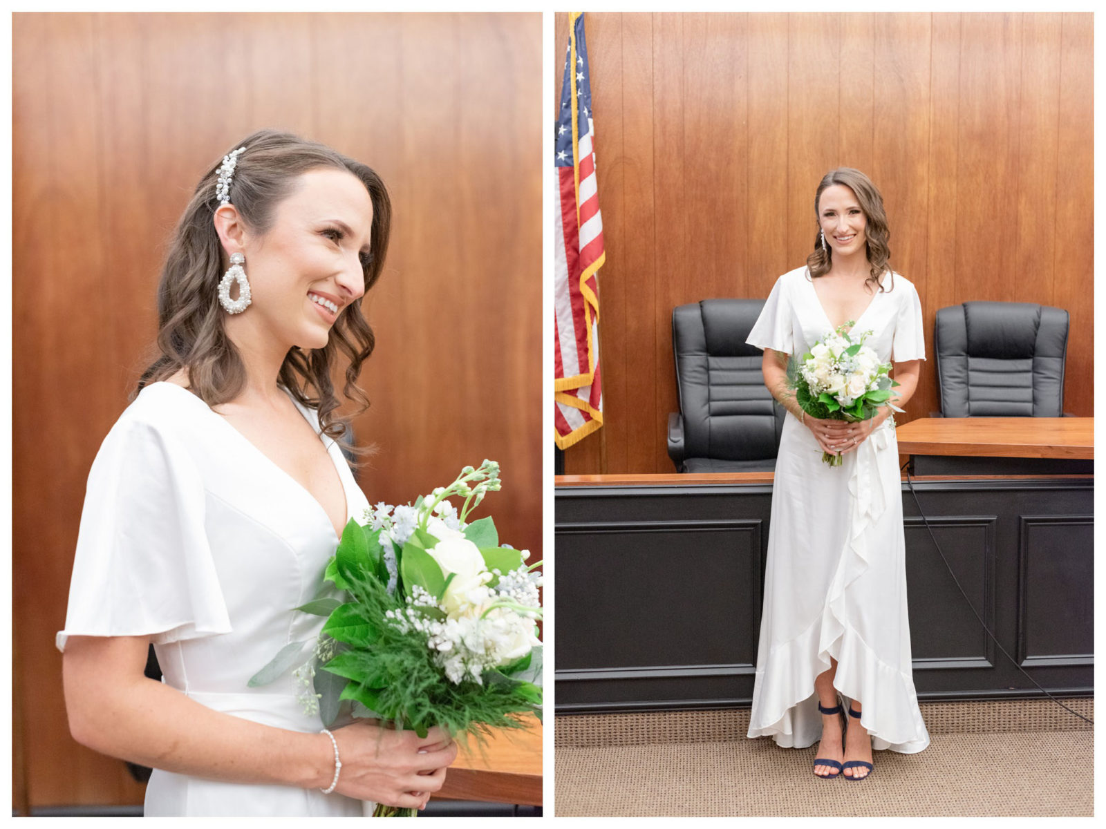 Rainy Putnam Valley Town Hall Wedding Lin Pernille