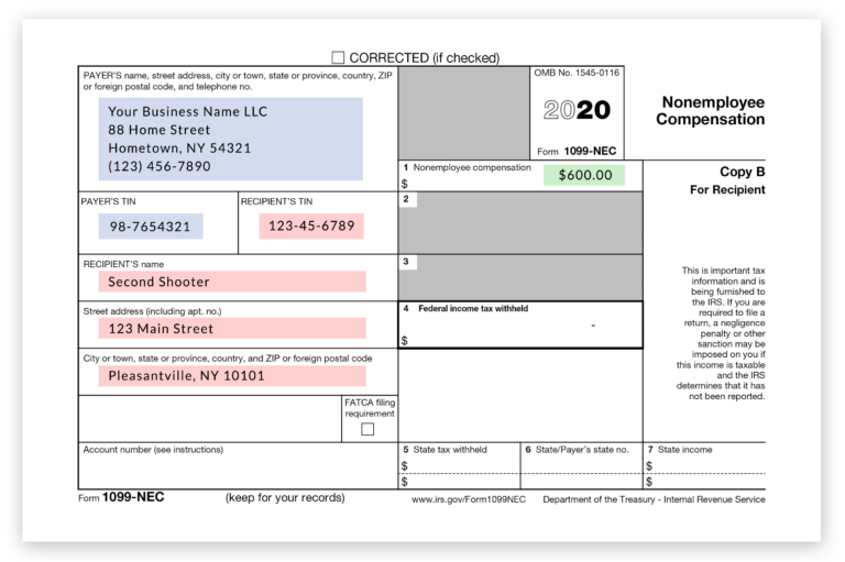 The New 1099-NEC IRS Form for Second Shooters & Independent Contractors ...