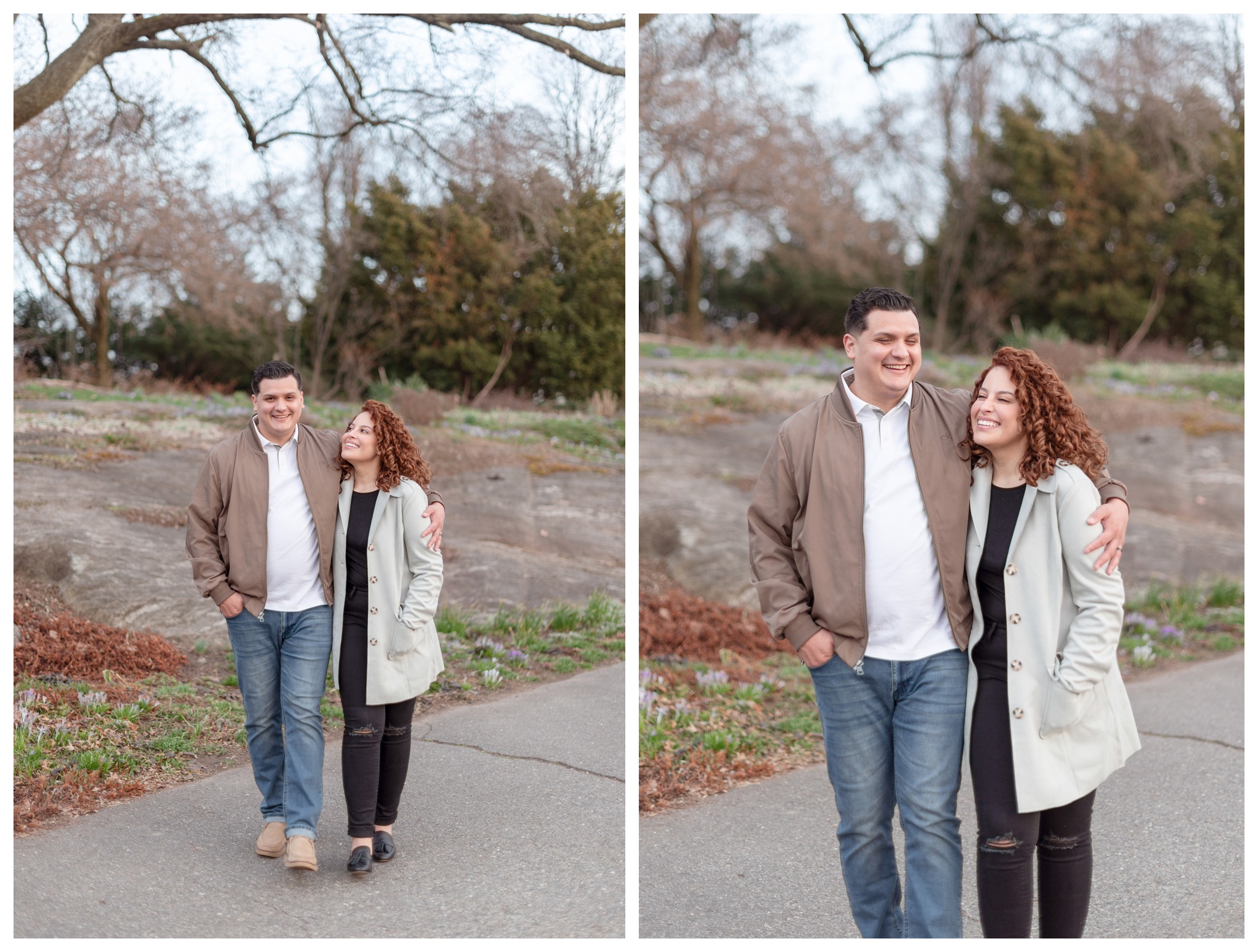 fort tryon park engagement session at the garden