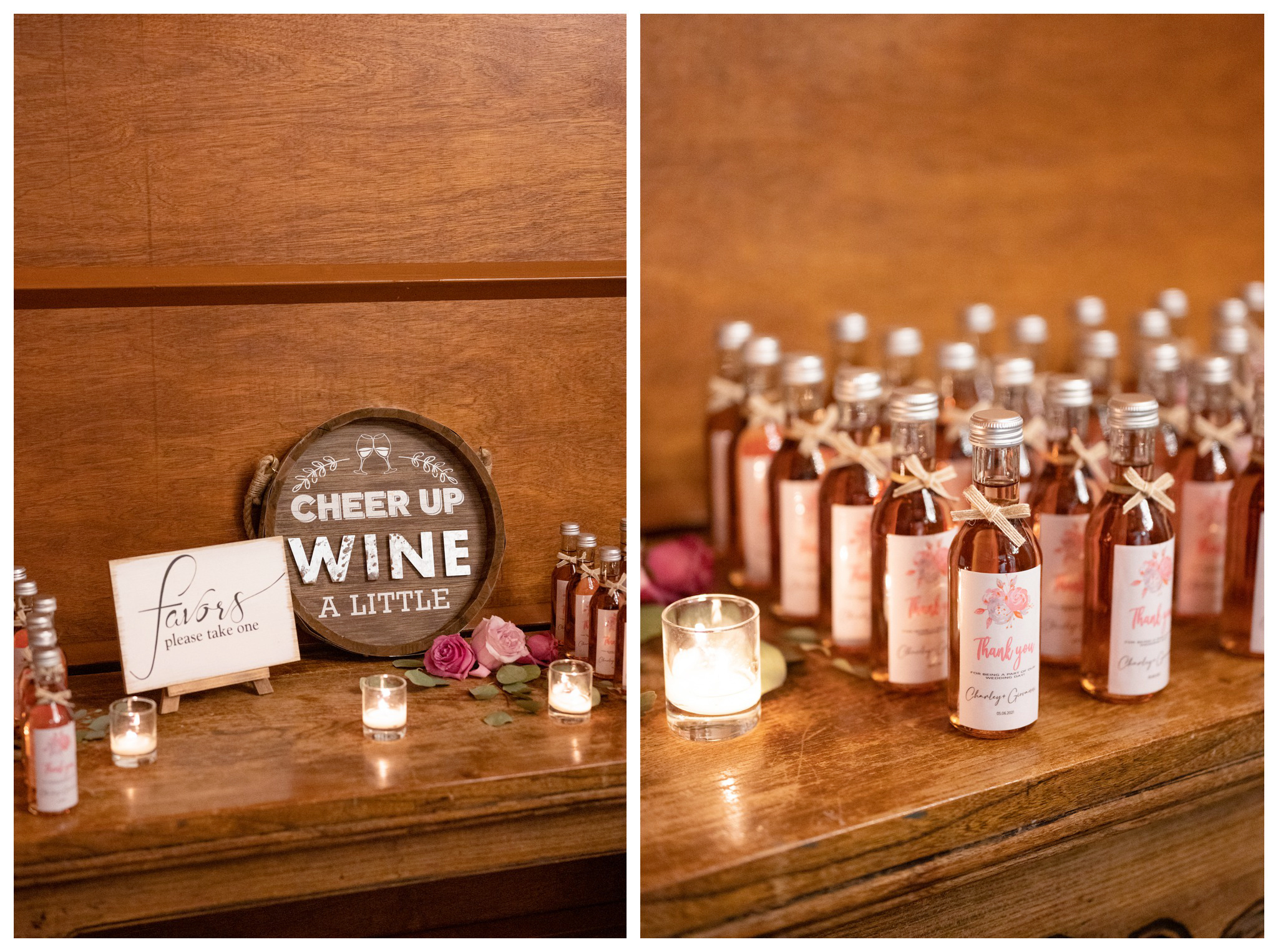 stone house stirling ridge spring outdoor wedding lodge reception favors