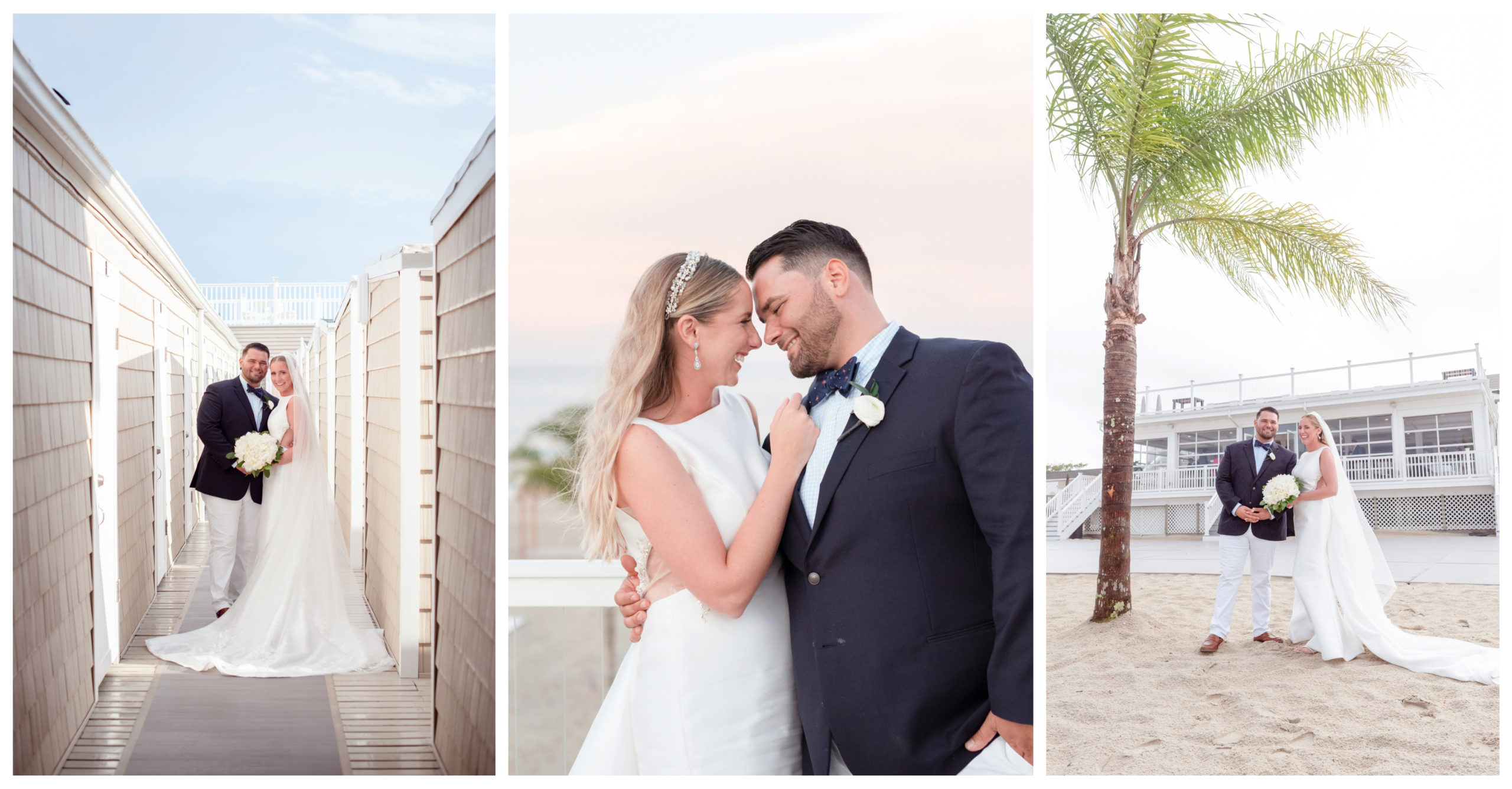 preppy nautical beach wedding at the jersey shore at windows on the water
