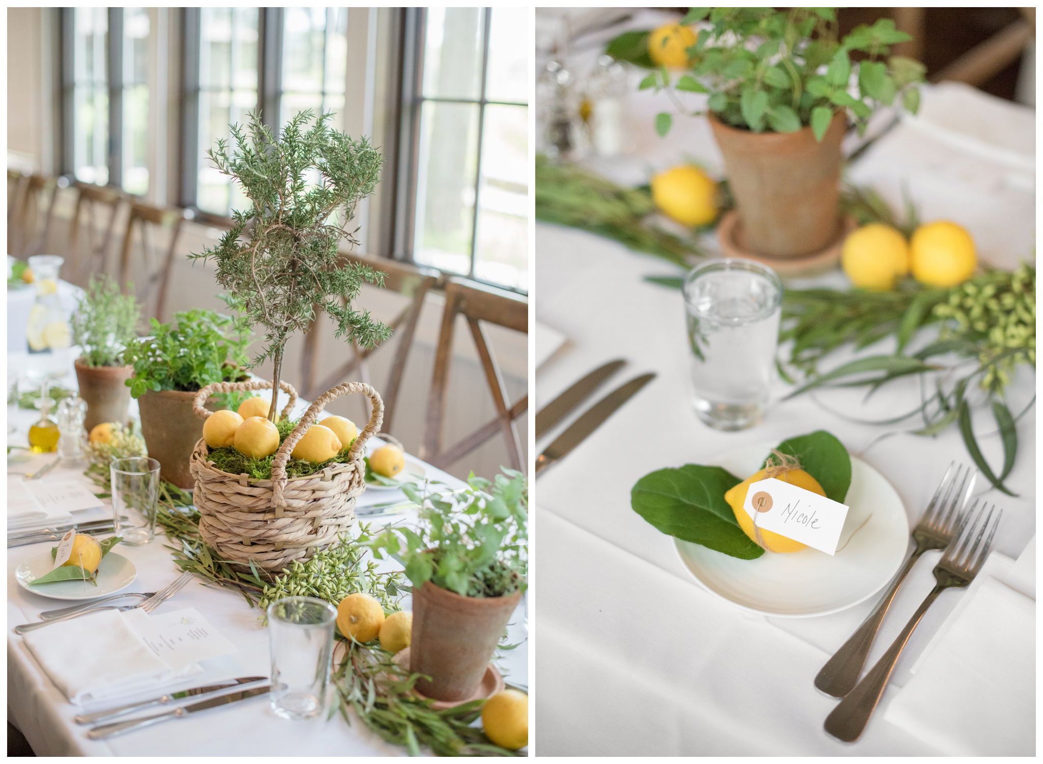 lemon themed tuscan baby shower at bedford post inn in westchester ny
