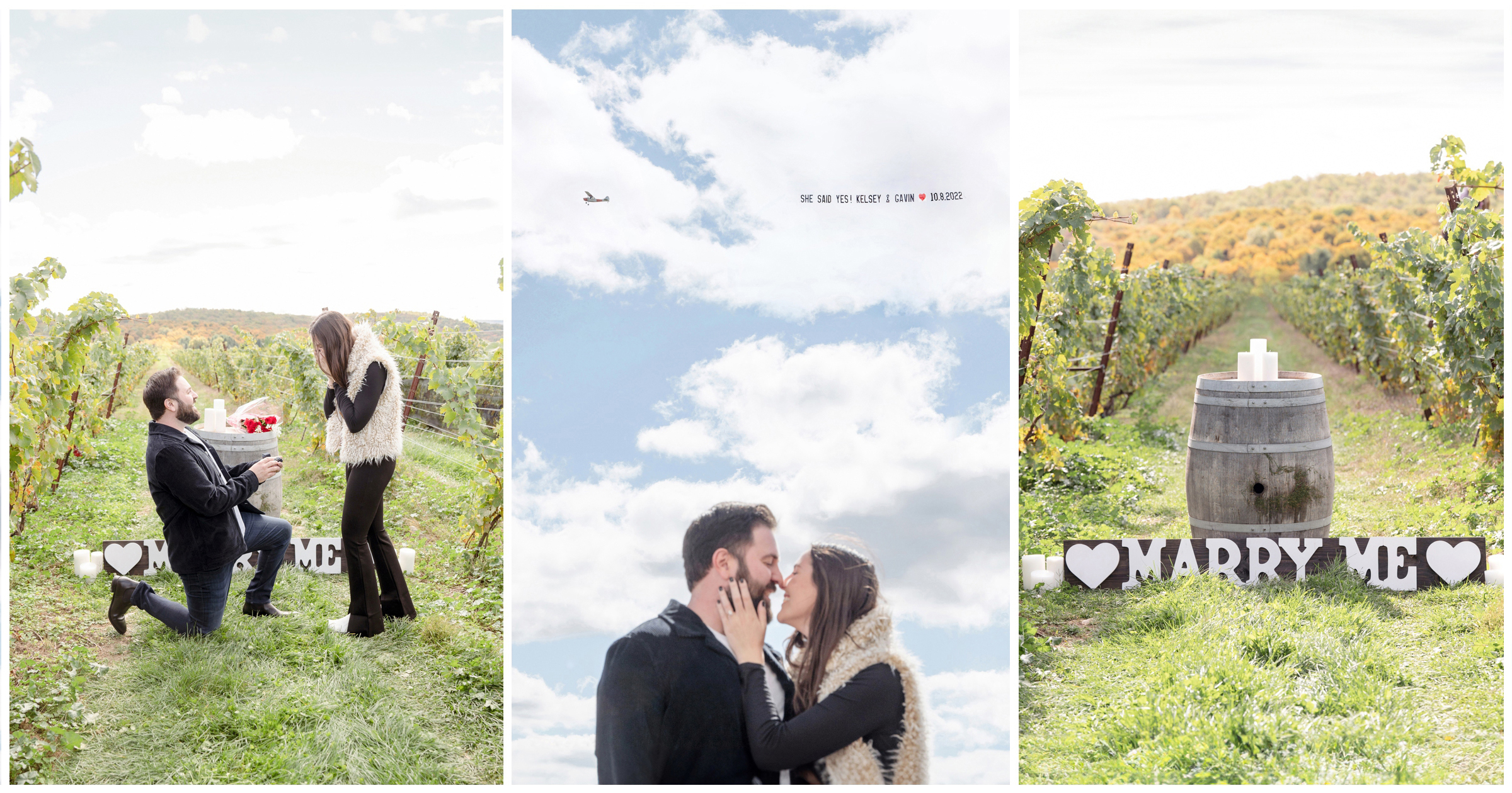 millbrook vineyards and winery fall proposal by luxury dutchess county proposal photographer
