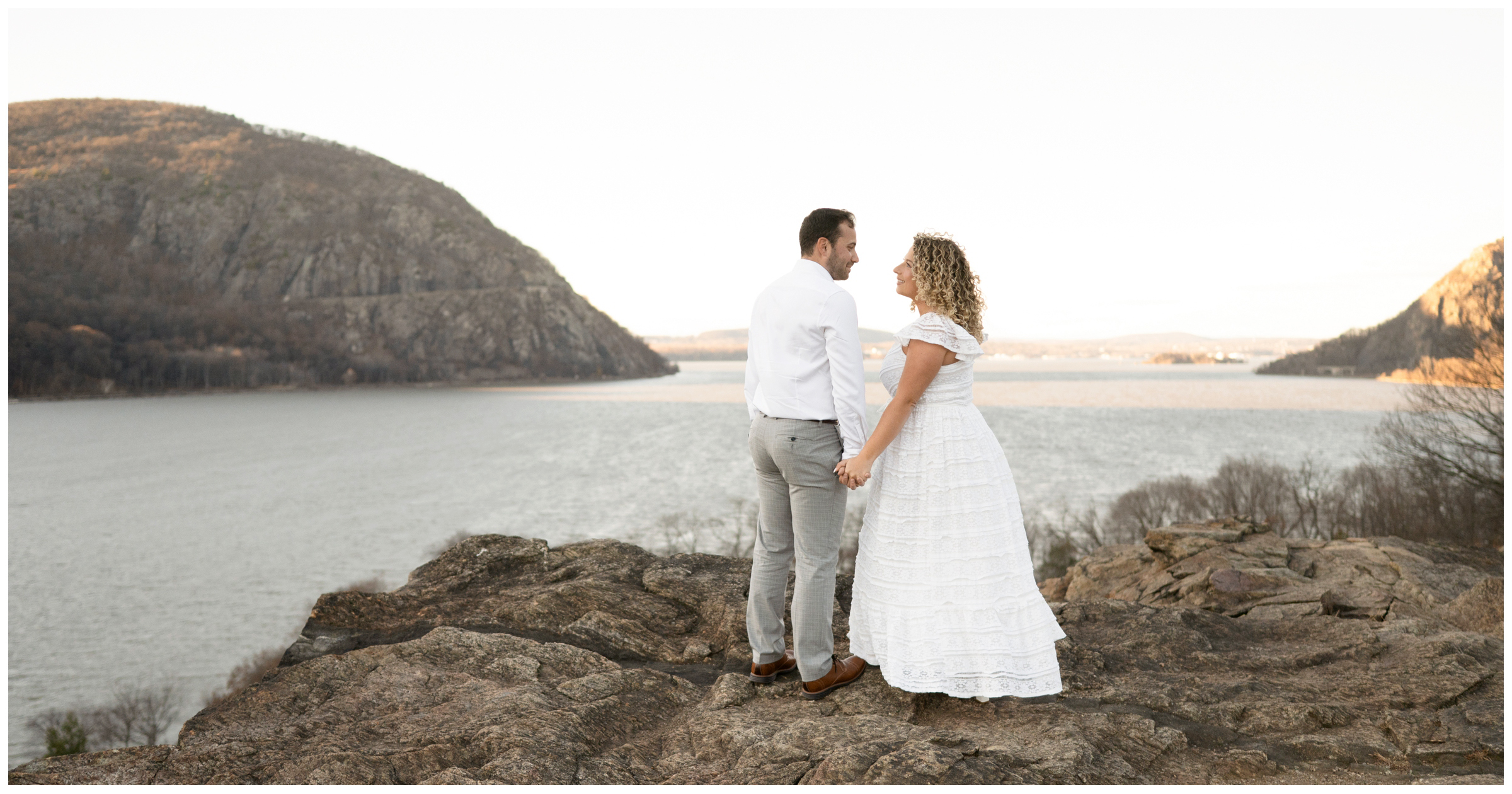little stony point winter engagement session photos